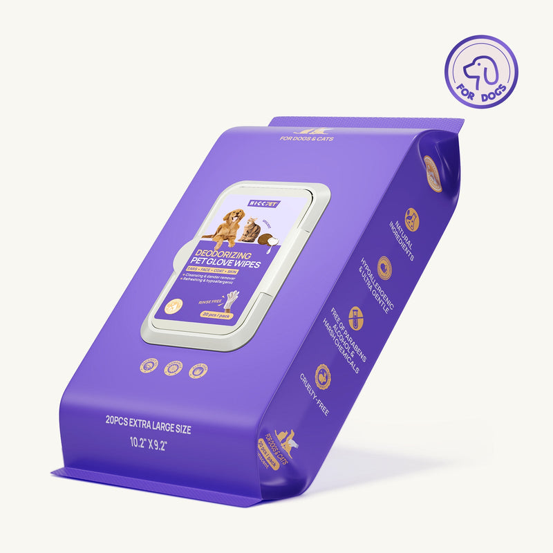 HICC PET UK Deodorizing Pet Glove Wipes