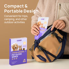 HICC Pet® Hypoallergenic Pet Glove Wipes For Cats, 6 Pcs