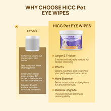 HICC Pet®  Hypoallergenic Pet Eye Wipes For Cats, 100 Pads