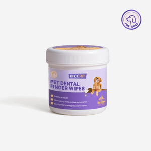 HICC Pet® Pet Dental Finger Wipes For Dogs, 50 Pcs