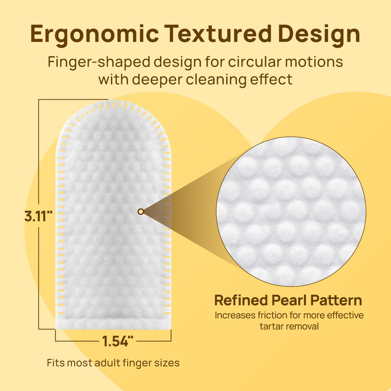 HICC Pet® Pet Dental Finger Wipes For Cats, 50 Pcs